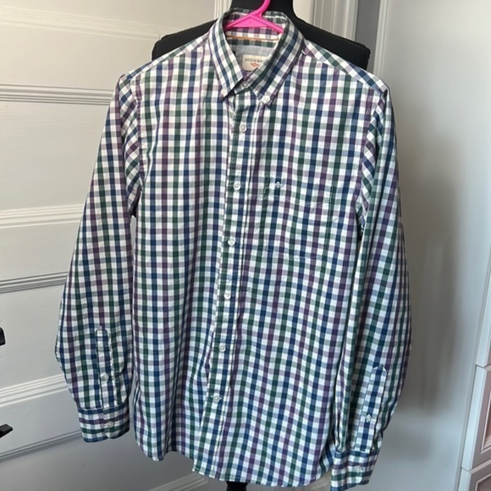 MENS DOCKERS BUTTON DOWN‎ SHIRT SIZE S/CH